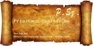 Prisztacs Szellőke névjegykártya